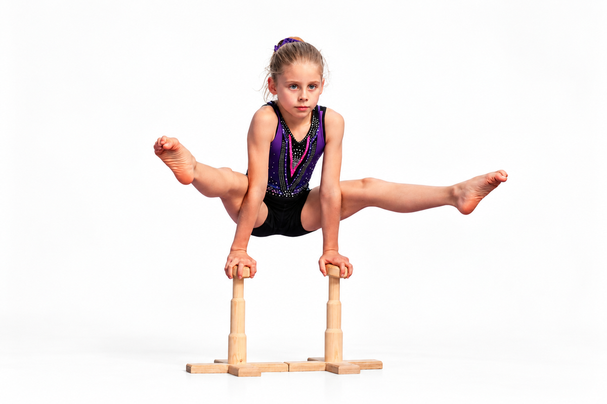 Gymnastics Handstand Trainer Blocks – Wooden Cross Base Medium 35cm | Bloxx