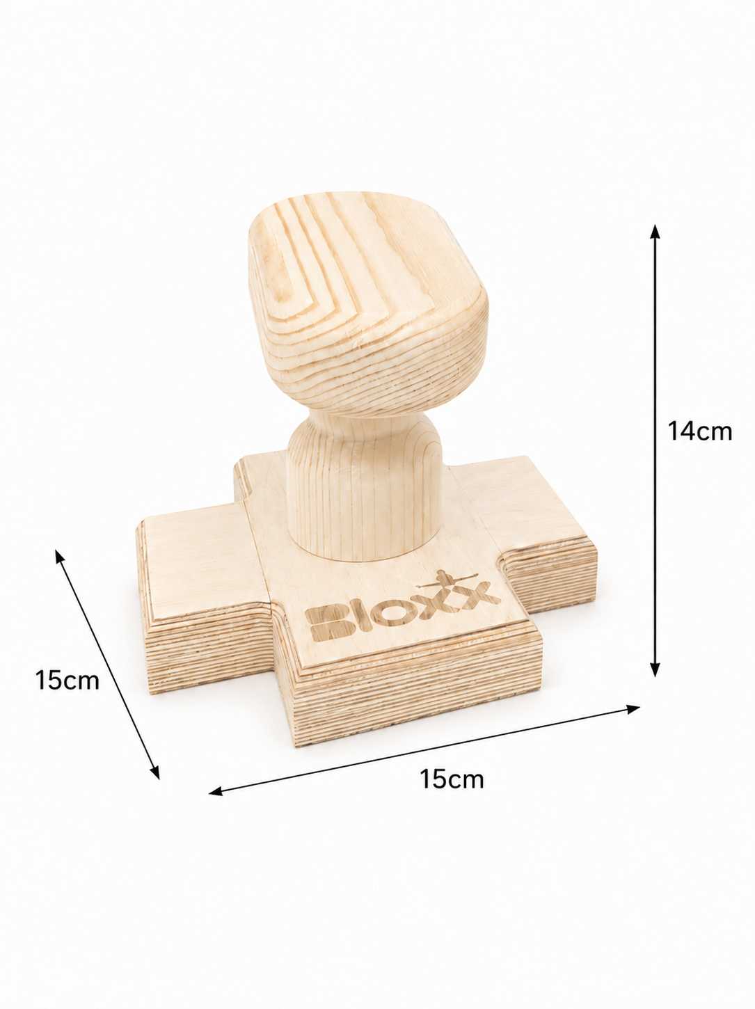 Gymnastics Handstand Trainer Blocks – Wooden Cross Base Short 14cm | Bloxx
